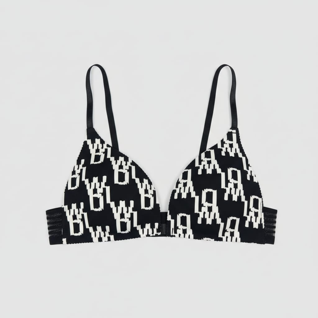 Women's Printed Bra with Trendy Prints (Comfort & Style)