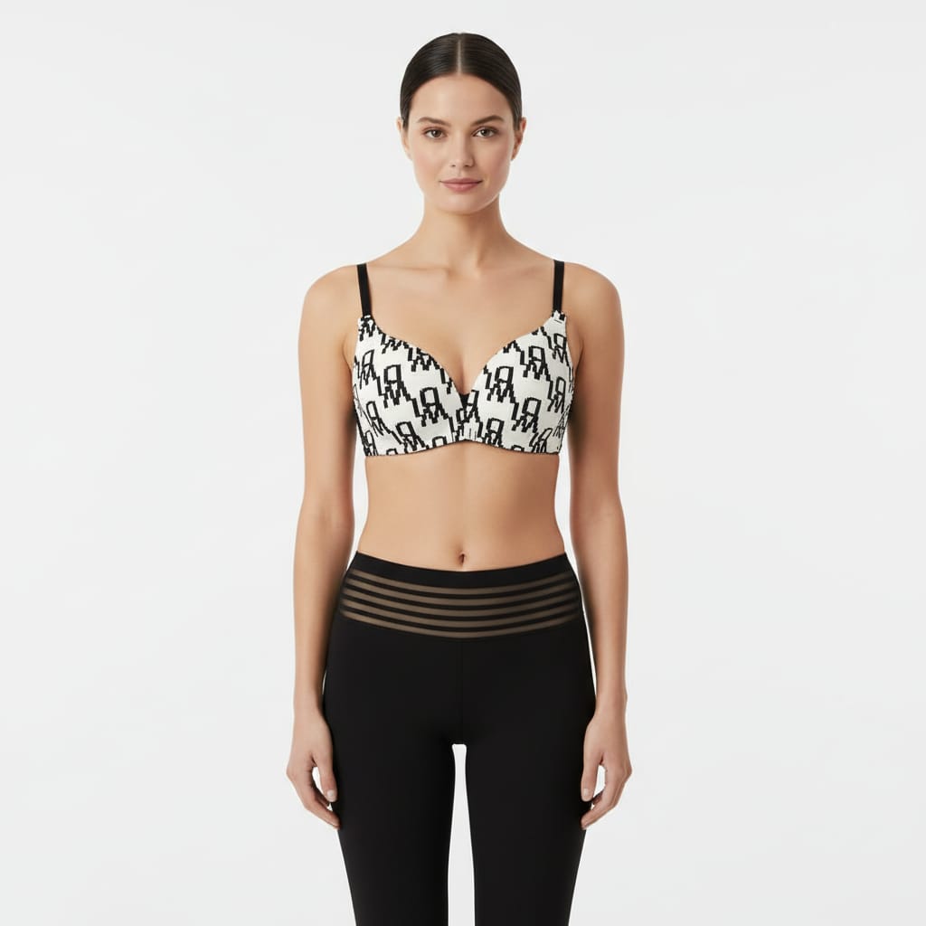 Women's Printed Bra with Trendy Prints (Comfort & Style)