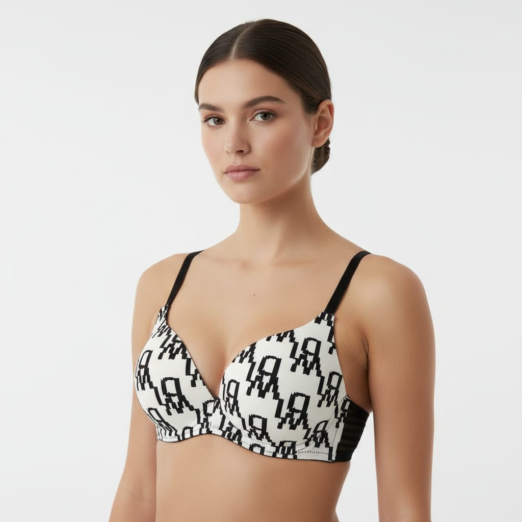 Women's Printed Bra with Trendy Prints (Comfort & Style)